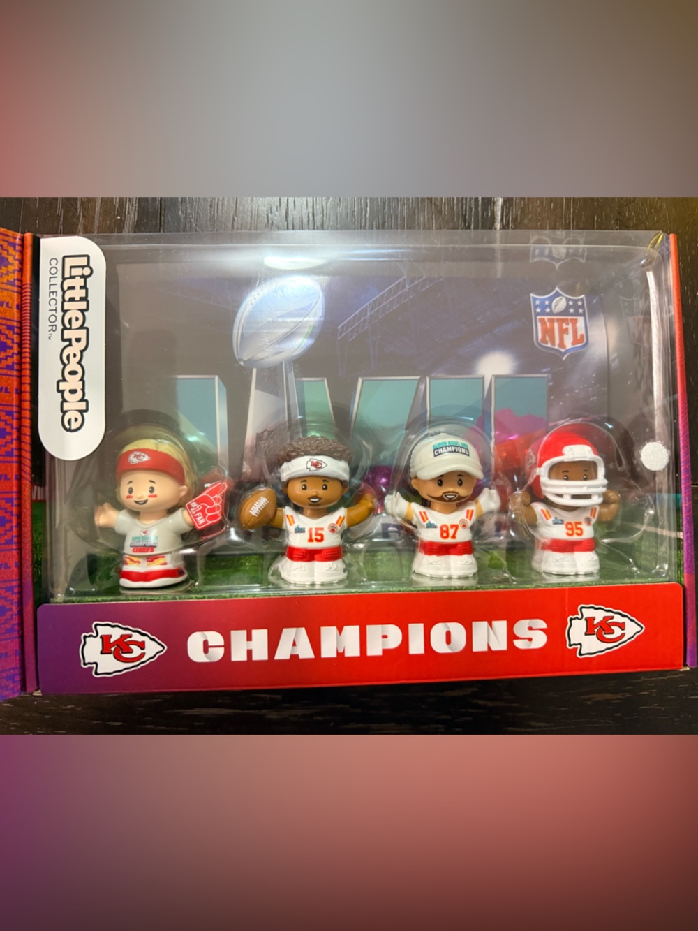 NFL Super Bowl LVII Champions Display Box - Red, Purple, White - Picture 2 of 3